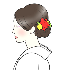 綺麗な着物で